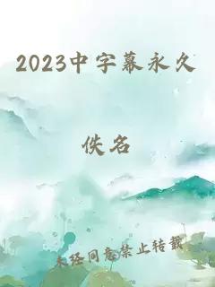 2023中字幕永久